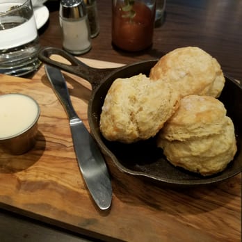 Copper Fox Gastropub - Caved in from my no carb diet to going from just a bite to half of the biscuit - New American Near Me - Chicago, Illinois