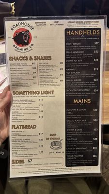 Menu photo 1 Roadhouse Pub & Eatery Jackson, WY