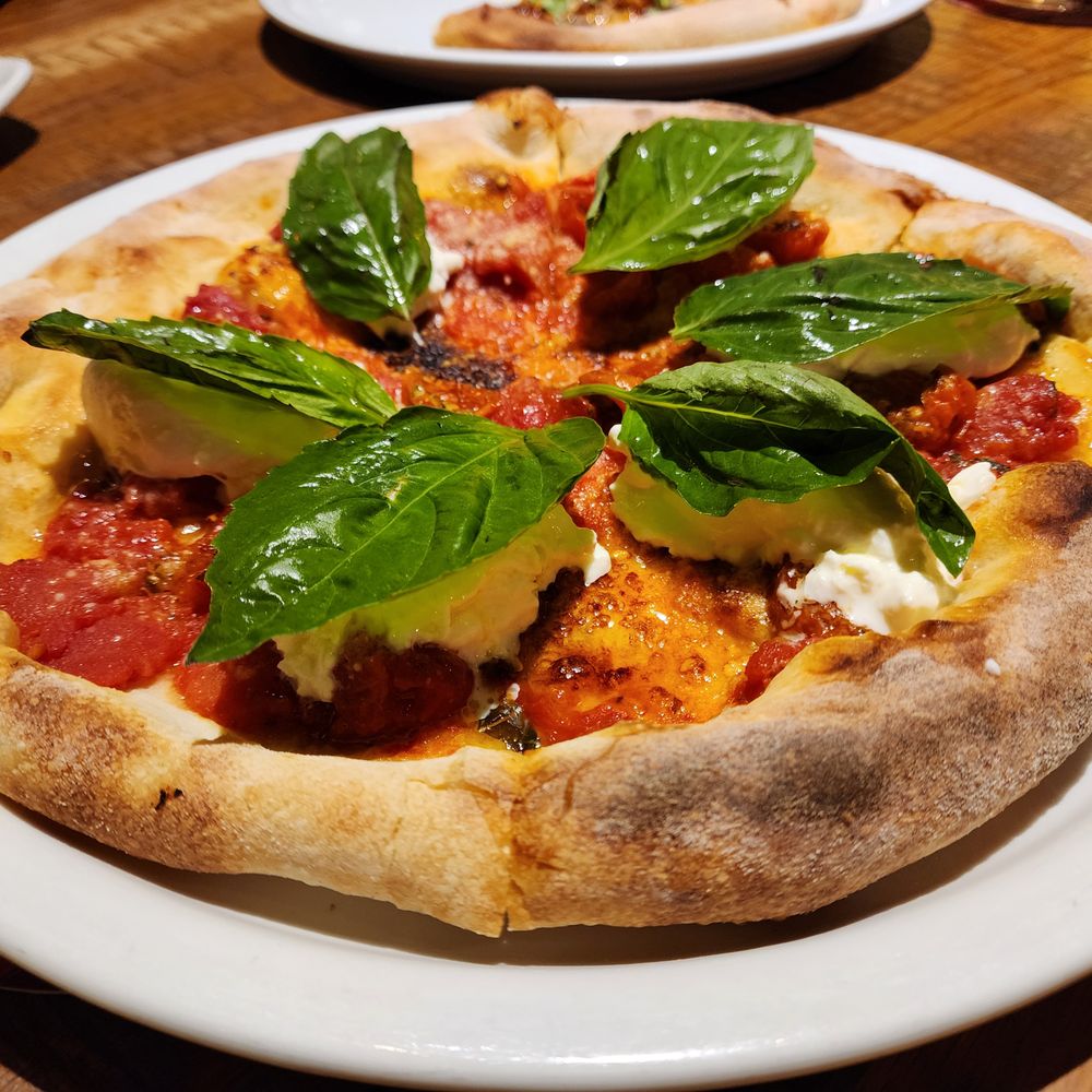 California Pizza Kitchen - Creamy burrata and basil pizza - Pizza Near Me - Northbrook, Illinois California Pizza Kitchen - Creamy burrata and basil pizza - Pizza Near Me - Northbrook, Illinois