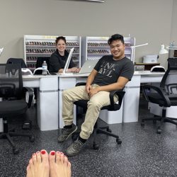American Nails AVL - Chevelle and Thang and my toes. :)