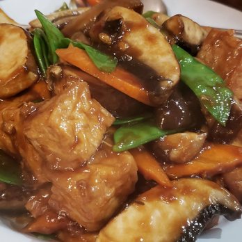 Fat Dragon - Braised tofu, vegan ($12). Poorly cooked mushrooms tasted terrible. Sauce is gloopy and not good. Tofu was meh. - Chinese Near Me - Los Angeles, California Fat Dragon - Braised tofu, vegan ($12). Poorly cooked mushrooms tasted terrible. Sauce is gloopy and not good. Tofu was meh. - Chinese Near Me - Los Angeles, California