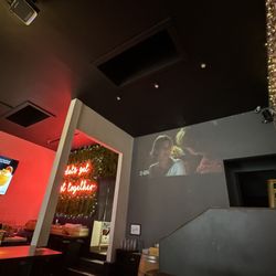 Lost and Found - Movie on the wall from projector