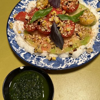 Shukette - Seasonal heirloom tomato salad - Middle Eastern Near Me - New York, New York