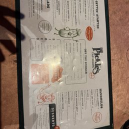 The menu The menu