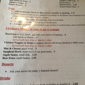 Amelio's on The River - Menu - Cocktail Bars Near Me - Logansport, Indiana Amelio's on The River - Menu - Cocktail Bars Near Me - Logansport, Indiana