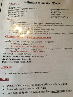 Menu photo 5 Amelio's on The River Logansport, IN Menu photo 5 Amelio's on The River Logansport, IN