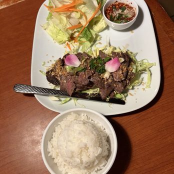 Krung Thep Thai Bistro - Crying Tiger with Steam Rice - Thai Near Me - Corona, California Krung Thep Thai Bistro - Crying Tiger with Steam Rice - Thai Near Me - Corona, California