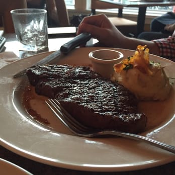 Chart House - My boyfriend's puny $40 NY strip. - Seafood Near Me - Alexandria, Virginia