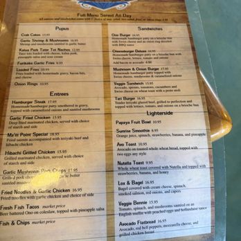Countryside Cafe - Menu 1/2 - Breakfast & Brunch Near Me - Waianae, Hawaii