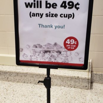 Kwik Trip - a sign for a cup of ice - Convenience Stores Near Me - Monona, Wisconsin Kwik Trip - a sign for a cup of ice - Convenience Stores Near Me - Monona, Wisconsin