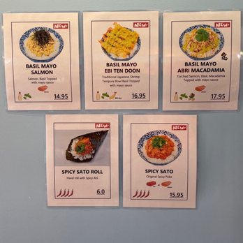 Sato Seafood - Menu - Poke Near Me - Honolulu, Hawaii