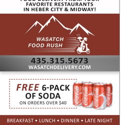 Wasatch Food Rush Delivery - Soda coupon