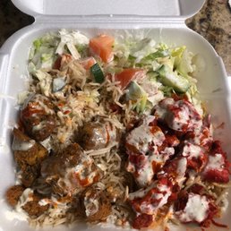 Chicken Falafel Rice & Salad Chicken Falafel Rice & Salad