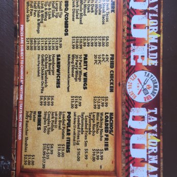 Taylormade Que - Menu - Barbeque Near Me - Chicago, Illinois