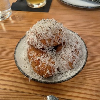 Nancy's Hustle - Croquettes - New American Near Me - Houston, Texas Nancy's Hustle - Croquettes - New American Near Me - Houston, Texas