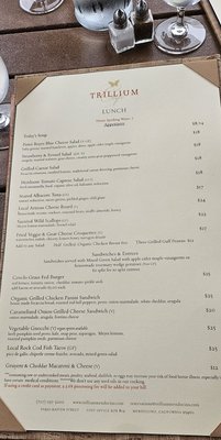 Menu photo 3 Trillium Cafe & Inn Mendocino, CA Menu photo 3 Trillium Cafe & Inn Mendocino, CA