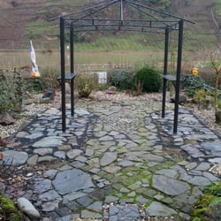 Ferienhaus La Bohème - Kleine Terrasse vor dem Haus