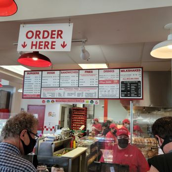 Five Guys - Wall menu - Burgers Near Me - Dublin, California