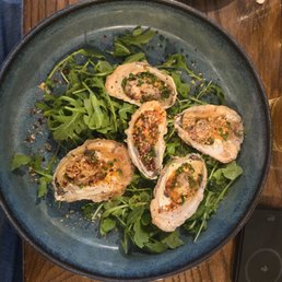 Char oysters and squid Char oysters and squid