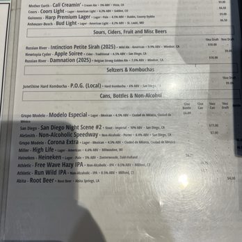 San Diego Brewing - Menu - Breweries Near Me - San Diego, California