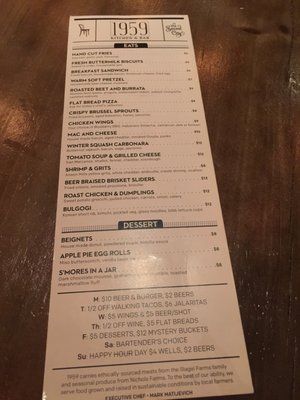 Menu photo 5 1959 Kitchen & Bar Chicago, IL
