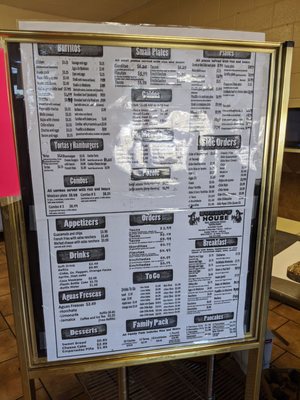 Menu photo 2 Burrito House El Paso, TX Menu photo 2 Burrito House El Paso, TX