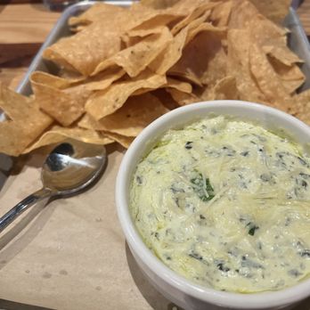 BJ's Restaurant & Brewhouse - Artichoke Spinach Dip - Pizza Near Me - Folsom, California BJ's Restaurant & Brewhouse - Artichoke Spinach Dip - Pizza Near Me - Folsom, California