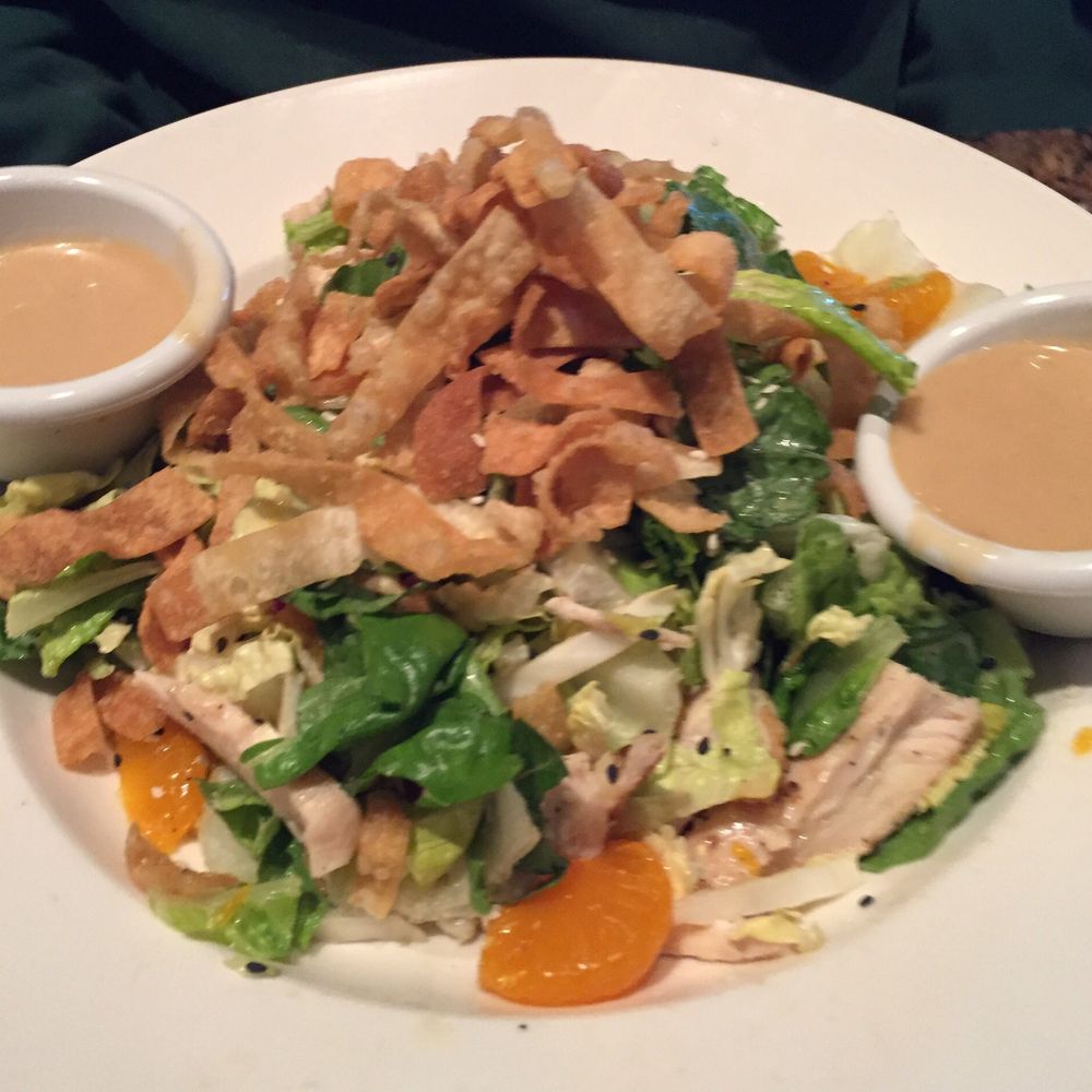 BJ's Restaurant & Brewhouse - Asian salad with extra dressings - New American Near Me - Allen, Texas BJ's Restaurant & Brewhouse - Asian salad with extra dressings - New American Near Me - Allen, Texas
