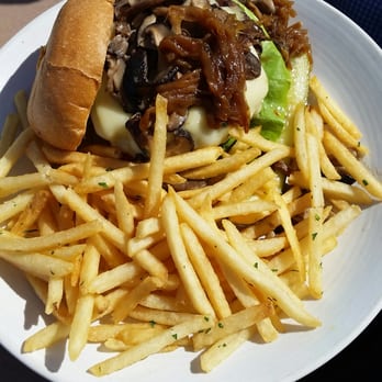 The Trident - Burger with fries - Seafood Near Me - Sausalito, California