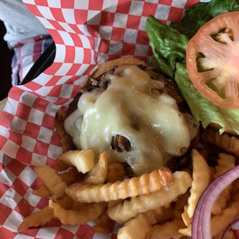 Mustang Lounge - Swiss mushroom burger - Lounges Near Me - Mackinac Island, Michigan Mustang Lounge - Swiss mushroom burger - Lounges Near Me - Mackinac Island, Michigan