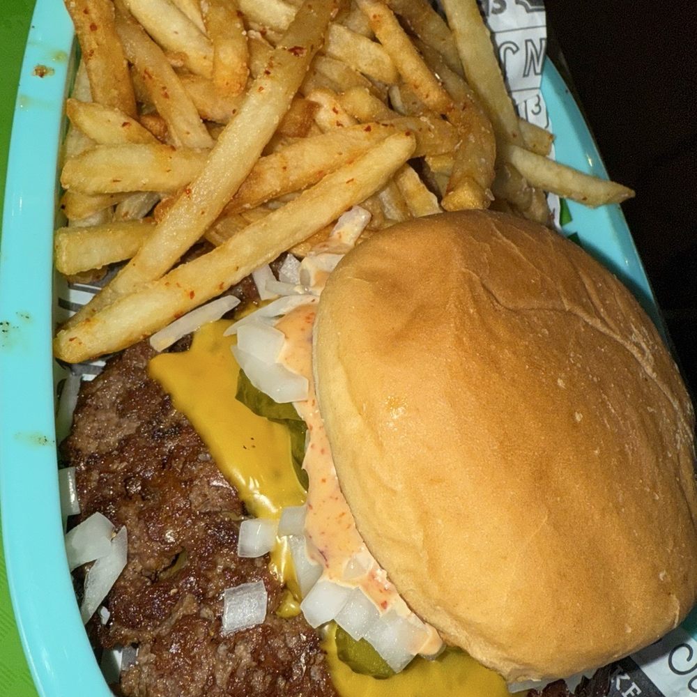 Fox Den - Burger with fries - Burgers Near Me - Milwaukee, Wisconsin Fox Den - Burger with fries - Burgers Near Me - Milwaukee, Wisconsin