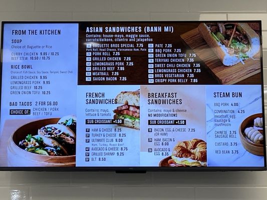 Menu photo 1 Baguette Bros Tualatin, OR