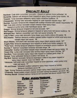 Menu photo 3 Sushi Cafe Ocean City, MD