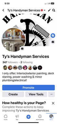 TY's Handyman Service Logo