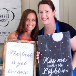 The Makers Market and Workshops - Wood Sign Painting classes. Grand Opening October 29th, 2016