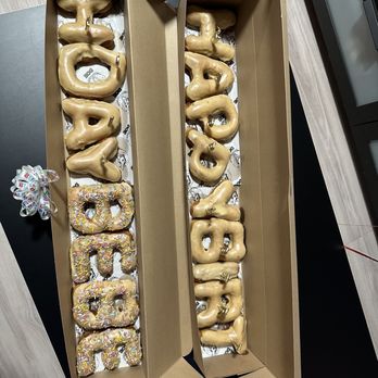 Doe Donuts - Special order - letter donuts for birthday - Donuts Near Me - Portland, Oregon