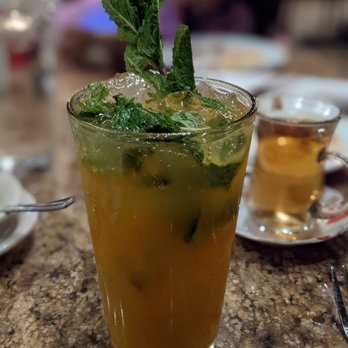 Cafe Istanbul - Minty-Mango mocktail. - Turkish Near Me - Dublin, Ohio Cafe Istanbul - Minty-Mango mocktail. - Turkish Near Me - Dublin, Ohio