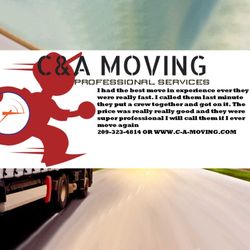 Moving? C & A Moving, The Best Move For The Best Price. Our Guarantee