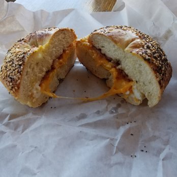 Nate's Bagels - Cheese pull - Bagels Near Me - Richmond, Virginia Nate's Bagels - Cheese pull - Bagels Near Me - Richmond, Virginia