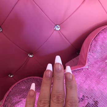 Hygia Nails & Spa - coffin shaped french - Nail Salons Near Me - Los Altos, California Hygia Nails & Spa - coffin shaped french - Nail Salons Near Me - Los Altos, California