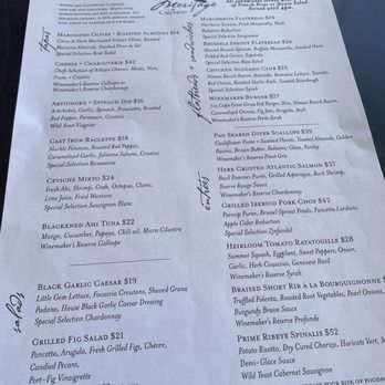 Meritage At Callaway - Menu. - New American Near Me - Temecula, California