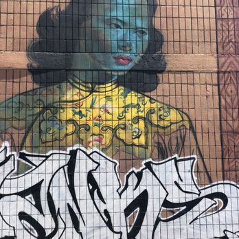 Chinese American Actress Mural - Is this Anna May Wong? - Public Art Near Me - Oakland, California Chinese American Actress Mural - Is this Anna May Wong? - Public Art Near Me - Oakland, California