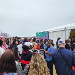 Something in the Water Festival - Merchandise tent to purchase,  T-shirts, Socks, Pins, Water bottles, Sweatshirts and hats...