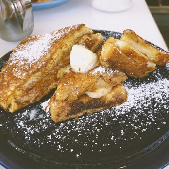 Cafe 222 - Peanut Butter and Banana Stuffed French Toast - Breakfast & Brunch Near Me - San Diego, California
