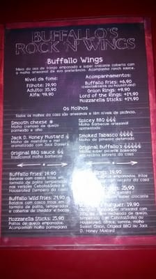 Menu photo 2 Buffallos Bar Rio de Janeiro, RJ