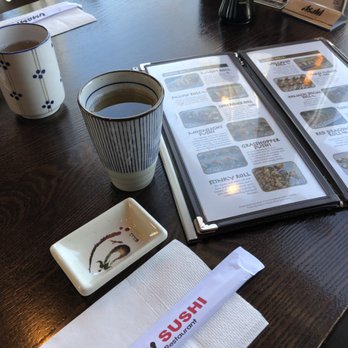 Umami Sushi - Table setting and menu - Sushi Bars Near Me - Surrey, British Columbia Umami Sushi - Table setting and menu - Sushi Bars Near Me - Surrey, British Columbia