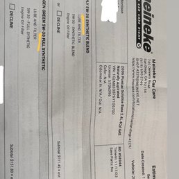 $100 for an oil change... $100 for an oil change...