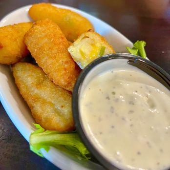 MeMe's Cafe - Crispy cheese jalapeño potato bites - American Near Me - Springdale, Utah MeMe's Cafe - Crispy cheese jalapeño potato bites - American Near Me - Springdale, Utah
