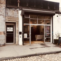 Exterior outside entrance of Loop of the Loom - Dumbo - Brooklyn, New York Exterior outside entrance of Loop of the Loom - Dumbo - Brooklyn, New York