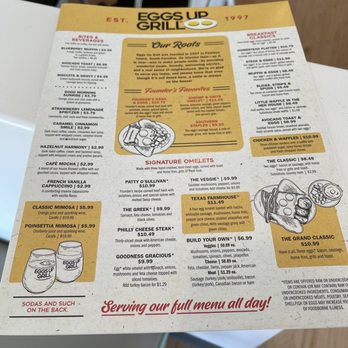 Eggs Up Grill - Menu - Breakfast & Brunch Near Me - Richmond, Virginia